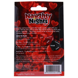 Naughty Nights Frisky and Raunchy Dare Adult Couples Foreplay Dice Game - Romantic Blessings