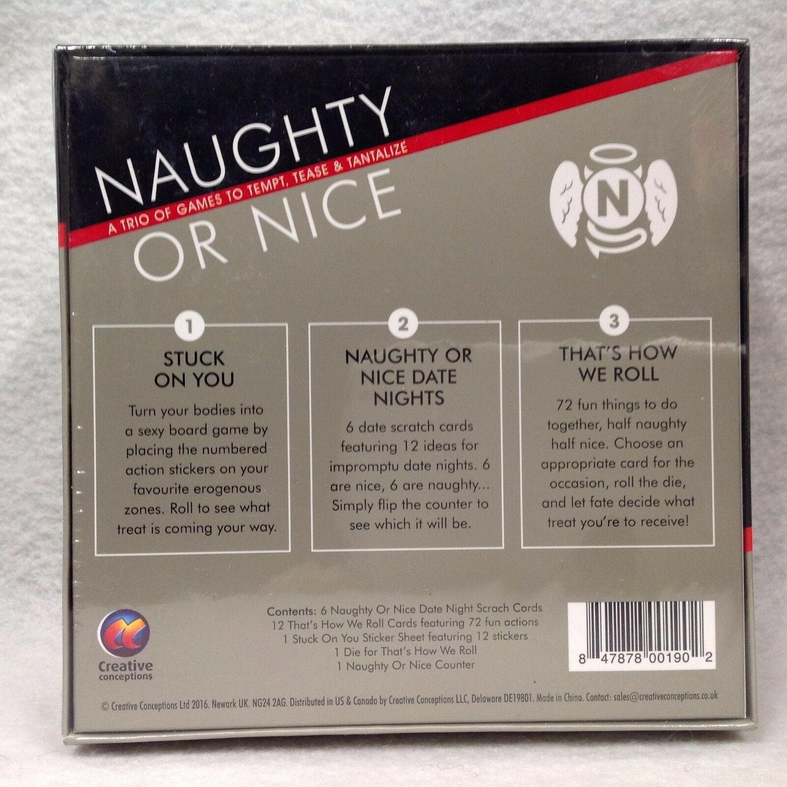 Naughty Or Nice Couples Trio of Sexual Exploration Games to Tempt Tease and Tantalize - Romantic Blessings