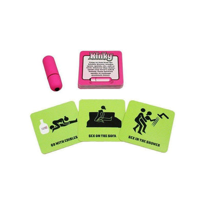 Naughty Vibrations Adult Couples Game With Waterproof Mini Bullet Vibrator - Romantic Blessings