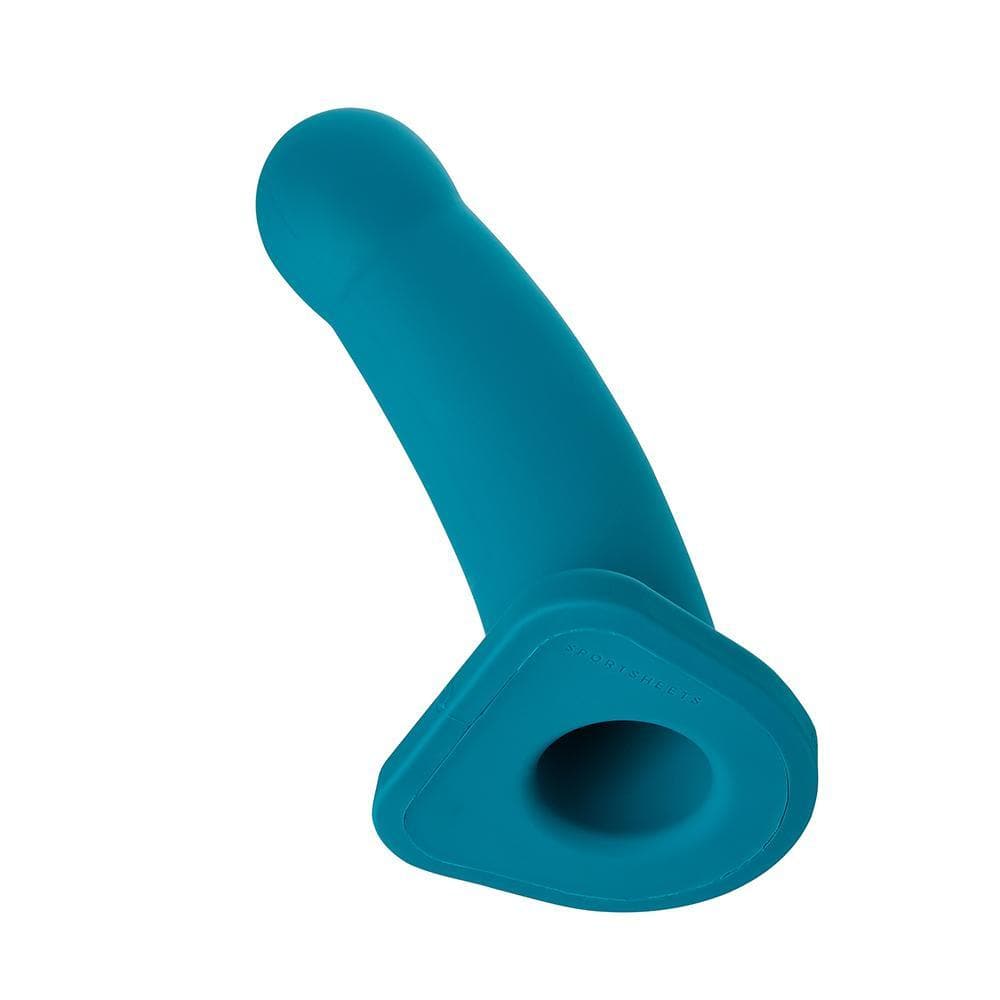 Nexus Collection Lennox 8 in Hollow Vibrating Silicone Sheath Dildo - Romantic Blessings