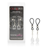 Nipple Play Non Piercing Fully Adjustable Nipple Jewelry with Dangling Pendants - Romantic Blessings