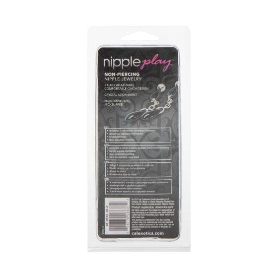 Nipple Play Non Piercing Fully Adjustable Nipple Jewelry with Dangling Pendants - Romantic Blessings