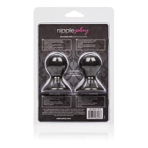 Nipple Play Silicone Pro Full Coverage Nipple Suckers Black - Romantic Blessings
