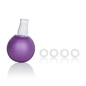 Nipple Play Squeezable Nipple Bulb with Vacuum Tube and 4 Transparent O-Rings - Romantic Blessings