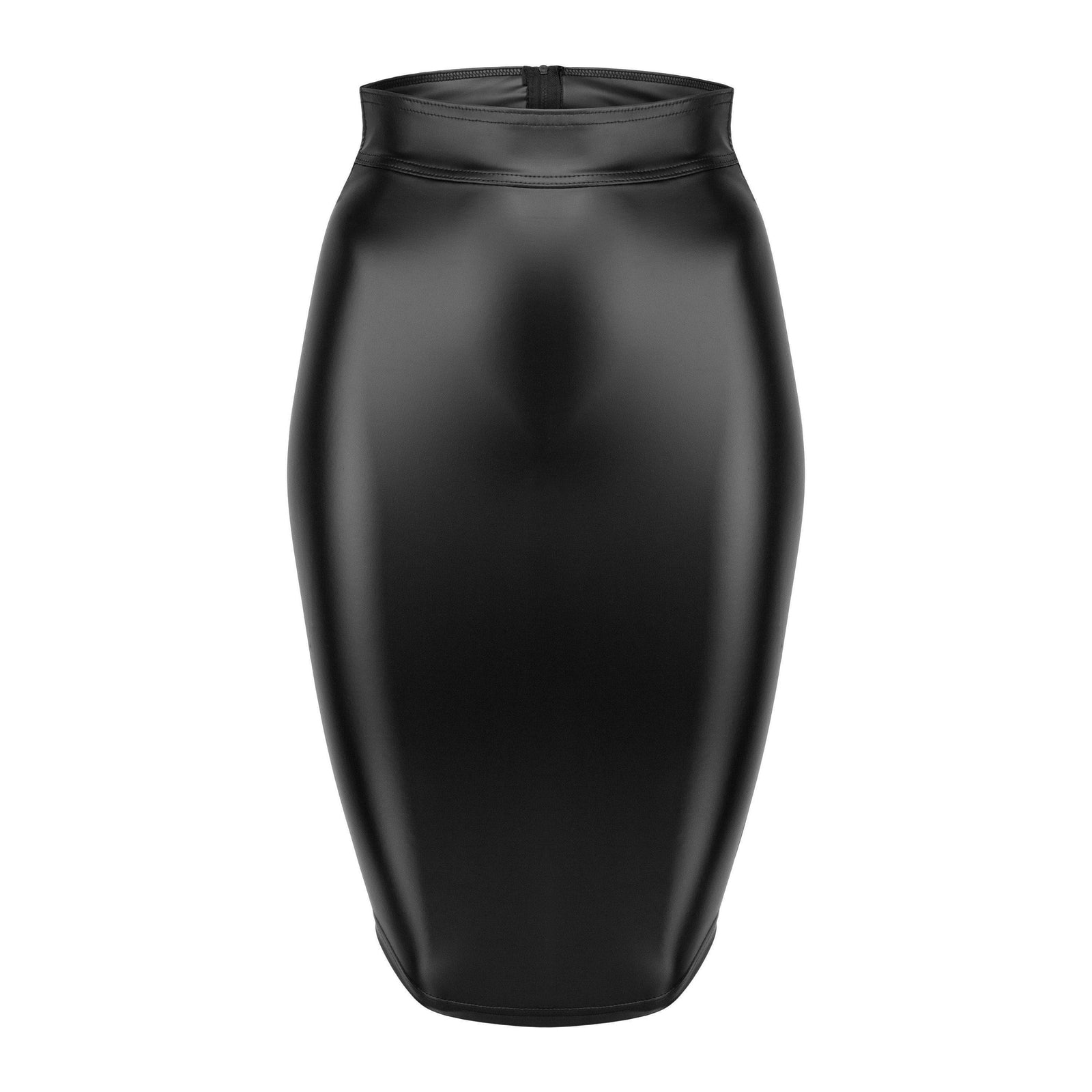 Noir Handmade Powerwetlook Pencil Skirt - Romantic Blessings