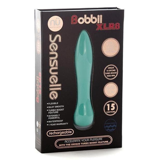 Nu Sensuelle Bobbii Xlr8 15 Function Rechargeable Bullet Vibrator with Turbo Boost - Romantic Blessings
