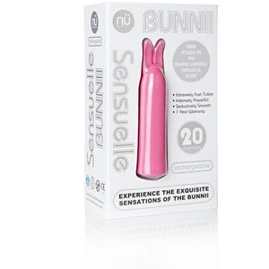 Nu Sensuelle Bunni 2 Rechargeable 20 Function Waterproof Rabbit Vibrator - Romantic Blessings