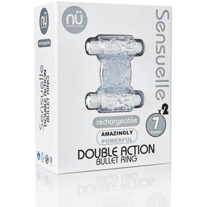 Nu Sensuelle Double Action  7+2 Function Couples Vibrating Penis Ring - Romantic Blessings