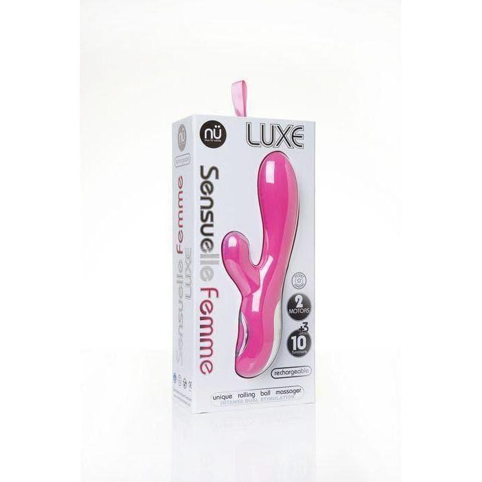 Nu Sensuelle Femme Luxe 10 Function Rabbit Vibrator with Rolling Ball Feature - Romantic Blessings