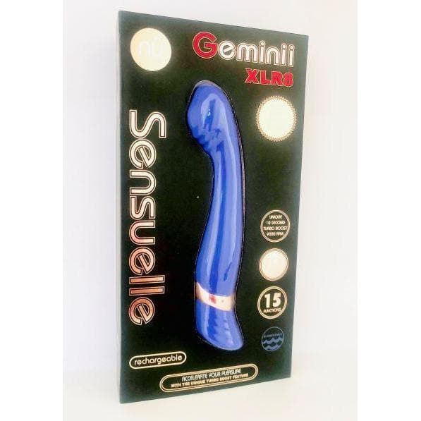 Nu Sensuelle Geminii Xlr8 G-Spot Vibrator with Fluttering Tip and Turbo Boost - Romantic Blessings