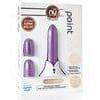 Nu Sensuelle Point Plus 20-Function Rechargeable Silicone Bullet Vibrator with Textured Tips - Romantic Blessings