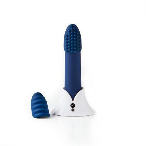 Nu Sensuelle Point Plus 20-Function Rechargeable Silicone Bullet Vibrator with Textured Tips - Romantic Blessings