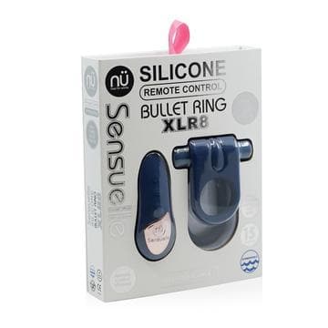 Nu Sensuelle Silicone 15 Function Remote Control Bullet Couples Penis Ring XLR8 with Turbo Boost - Romantic Blessings