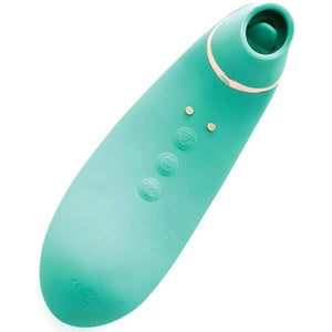 Nu Sensuelle Trinitii 26 Function Rechargeable Flickering Tongue Vibrator with Suction - Romantic Blessings
