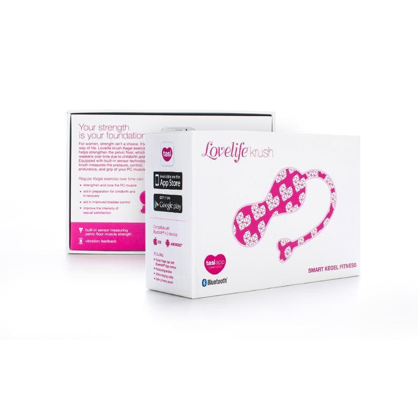 Ohmibod Lovelife Krush App Connected Smart Kegel Exerciser with Vibrations - Romantic Blessings