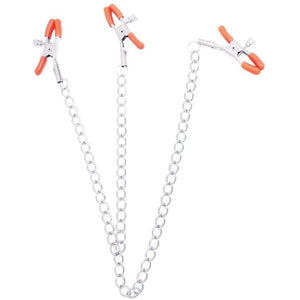 Orange Is The New Black Triple Your Pleasure Adjustable Nipple And Clitoral Clamps - Romantic Blessings