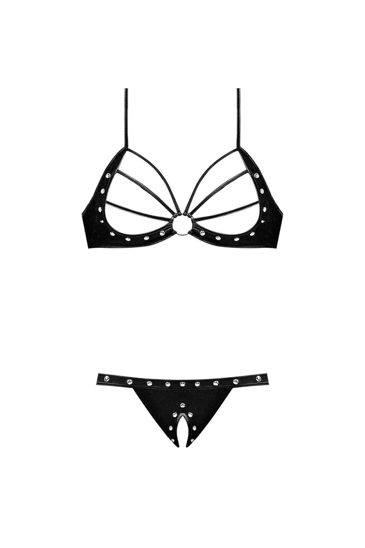 Magic Silk Lust Fetish Pandora Bikini Black