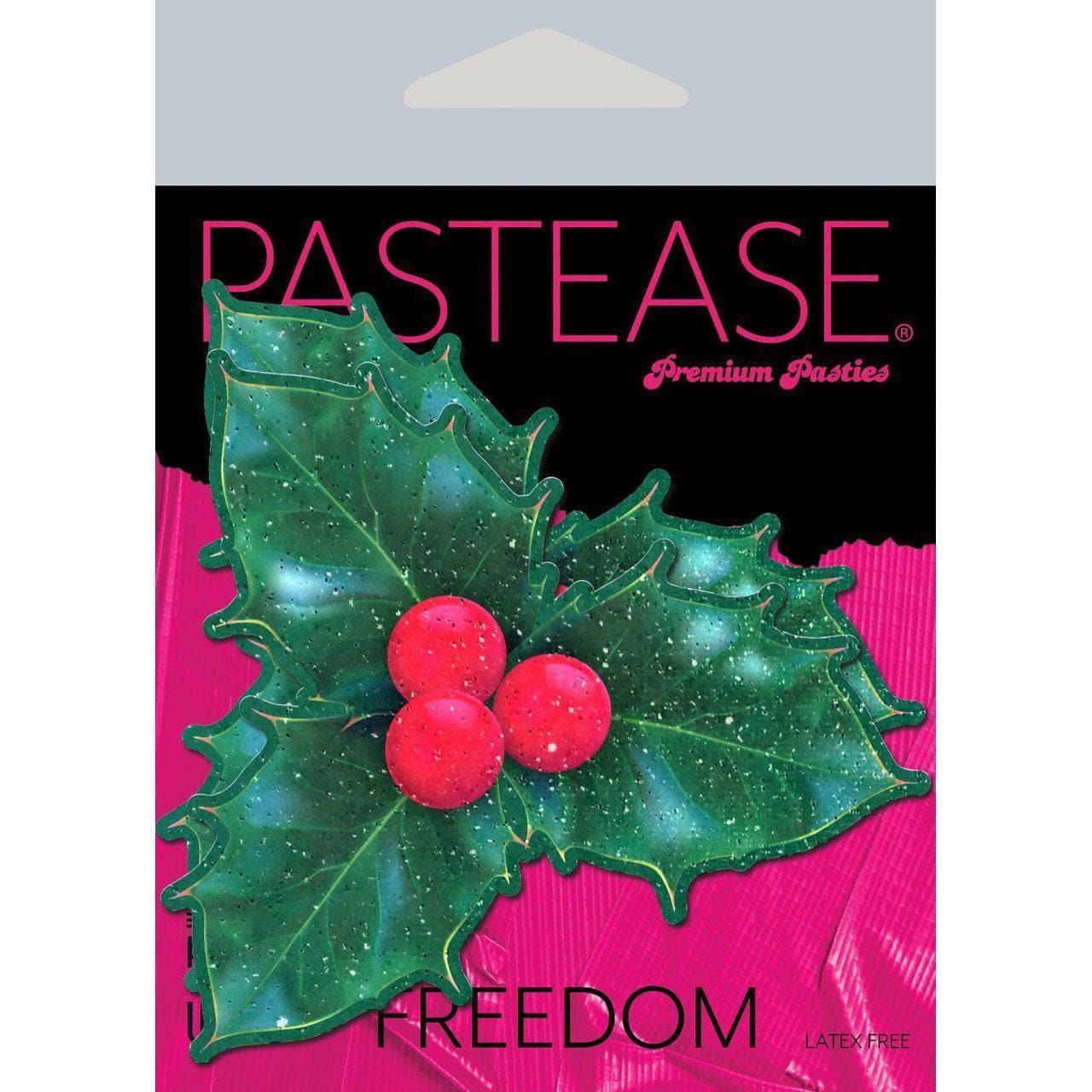 PASTEASE XMAS WINTER HOLLY W/ RED BERRIES - Romantic Blessings