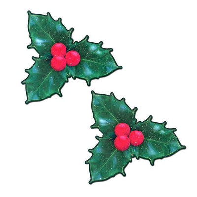 PASTEASE XMAS WINTER HOLLY W/ RED BERRIES - Romantic Blessings