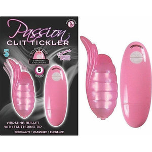 Passion Clit Tickler Remote Control 5 Speed Multi-Function Waterproof Vibrator - Romantic Blessings
