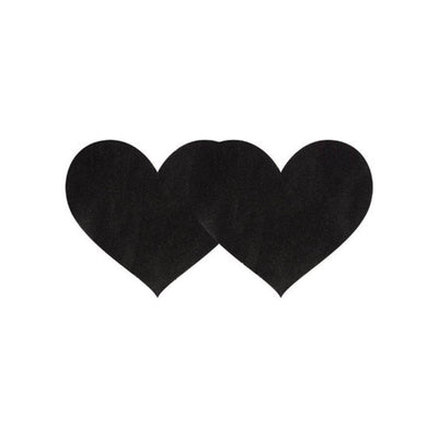 Pasties Black Satin Heart - Romantic Blessings