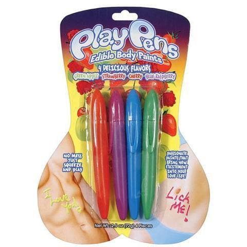 Play Pen Edible Water-Based Body Paint 4 Delicious Flavor Pack - Romantic Blessings
