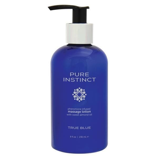 Pure Instinct Pheromone Massage Lotion True Blue 8 Oz - Romantic Blessings