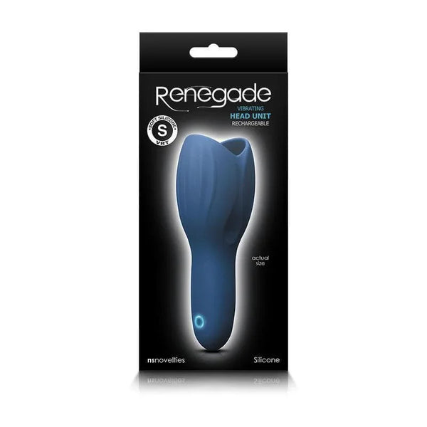 Renegade Vibrating Rechargeable Couples Play Male Stroker Head Unit Bl