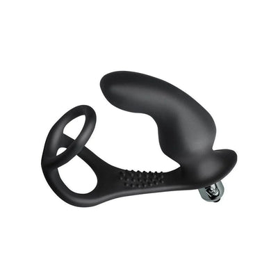 Ro-Zen Pro 10 Speed Rechargeable Prostate Vibrating Stimulator with Penis Ring - Romantic Blessings