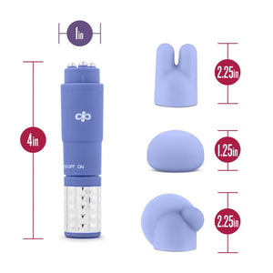 Rose Revitalize Massage Kit with Pocket Vibrator Massager and 3 Attachments - Romantic Blessings
