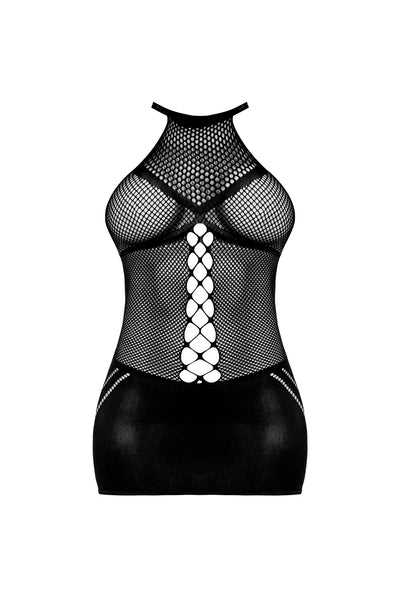 Magic Silk Seamless Halter Dress Black One Size