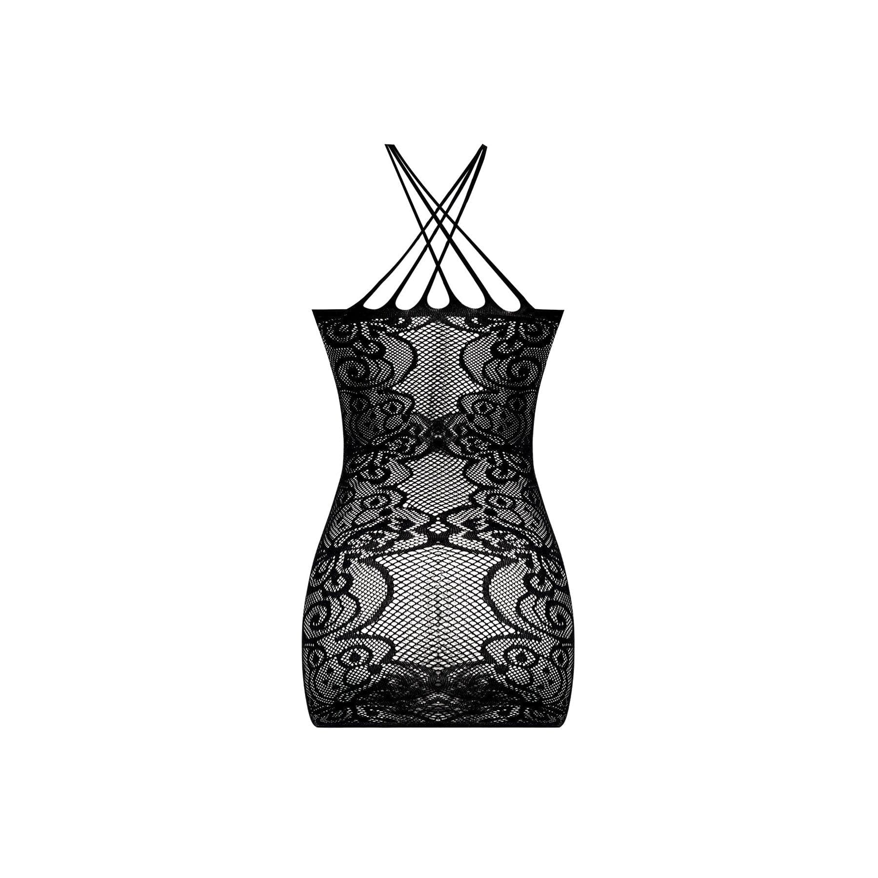 Magic Silk Seamless Criss-Cross Neck Dress Black OS - Romantic Blessings