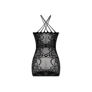 Magic Silk Seamless Criss-Cross Neck Dress Black OS - Romantic Blessings