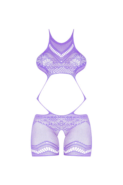 Magic Silk Seamless Crotchless Romper Lavender One Size