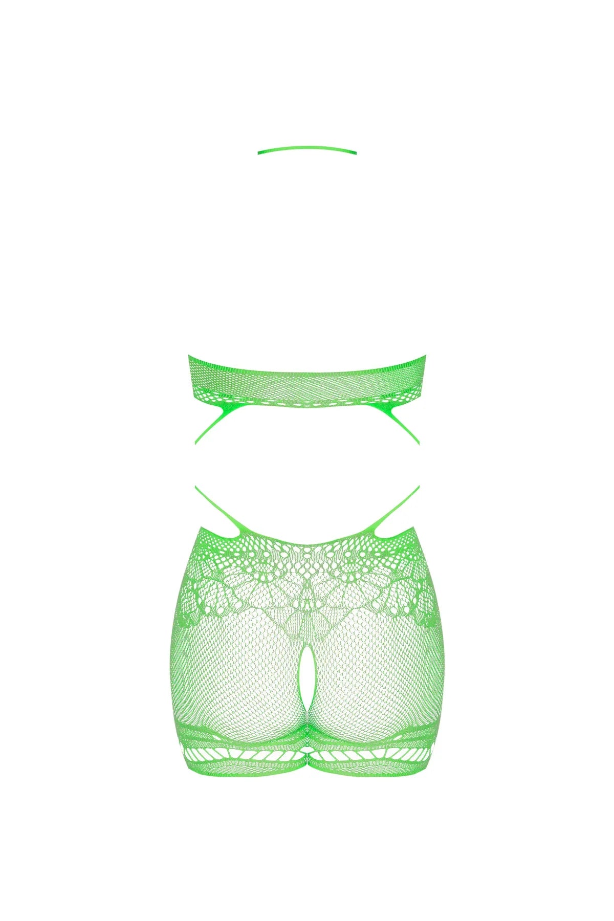 Magic Silk Seamless Crotchless Romper Lime One Size