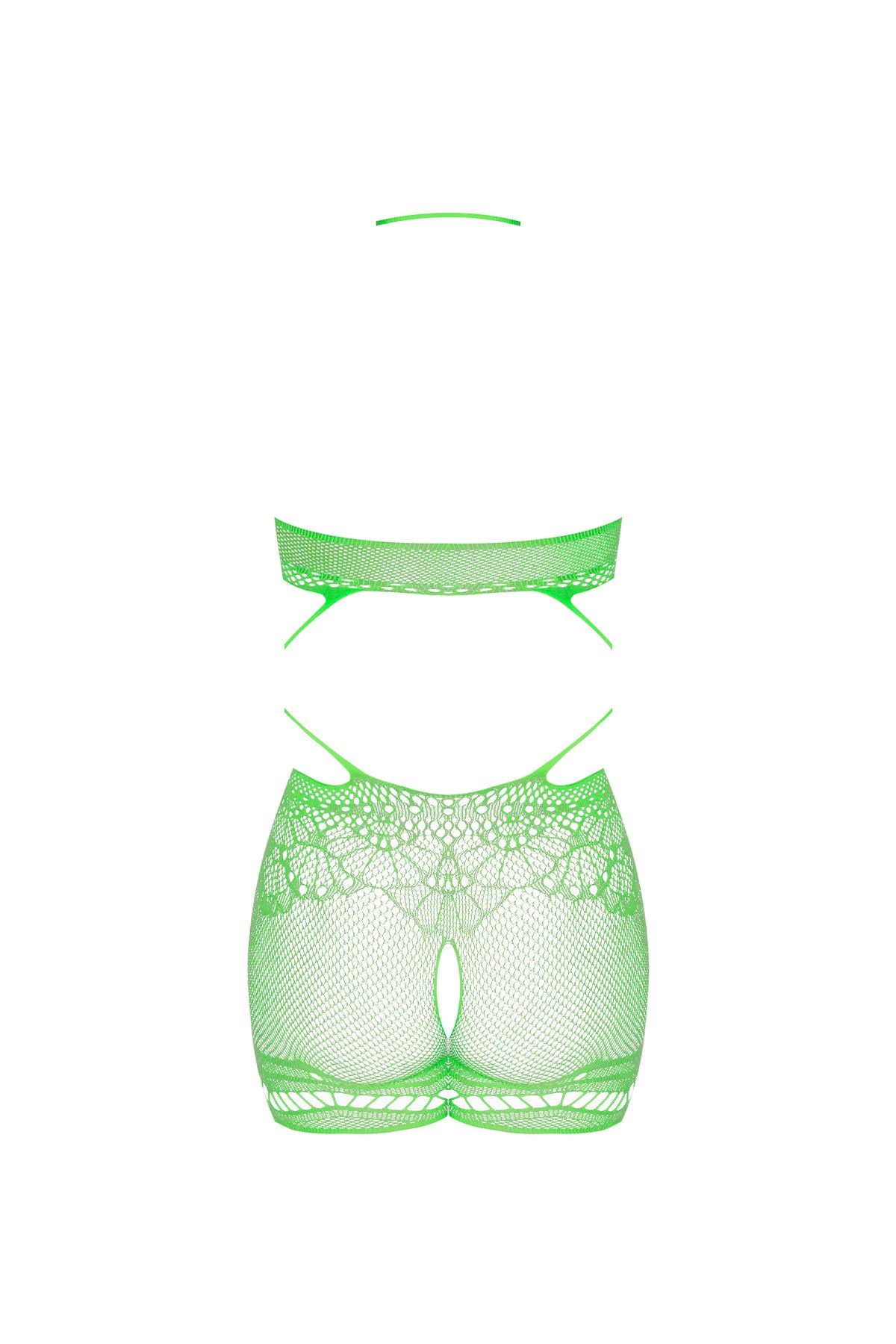 Magic Silk Seamless Crotchless Romper Lime One Size