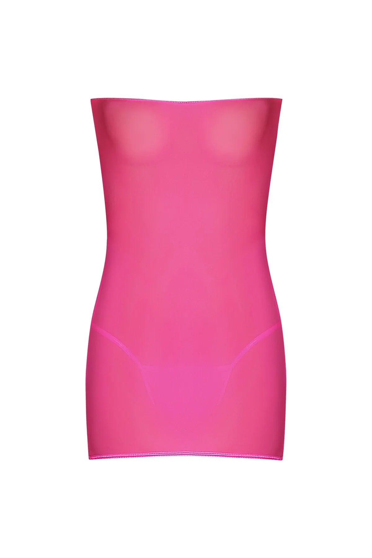 Magic Silk Club Seamless Mesh Dress & G-String Pink One Size