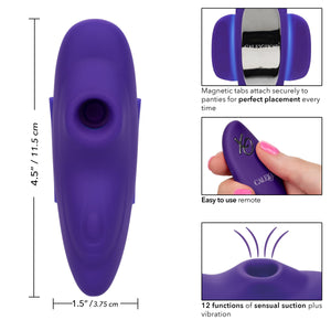 Lock-N-Play Remote Suction Rechargeable Silicone Panty Teaser Panty Vibe - Romantic Blessings