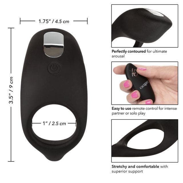 Silicone Remote Vibrating Clitoris, G Spot, & Penis Ring Couples Foreplay Set - Romantic Blessings