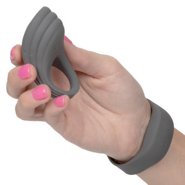 Silicone Remote Vibrating Penis Ring & Anal Adventure Set - Romantic Blessings