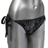 Silicone Rechargeable Lace Thong Panty 3 Piece Vibrator With Remote Control - Romantic Blessings