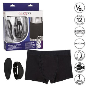 Silicone Rechargeable Boxer Brief Panty 3 pc Vibrator With Remote Control - Romantic Blessings