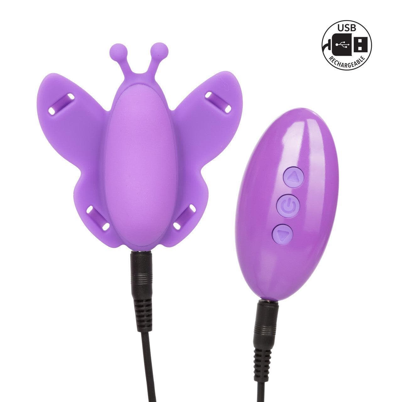Venus Butterfly Silicone Remote Control Venus USB Rechargeable 10 Function Vibrator - Romantic Blessings