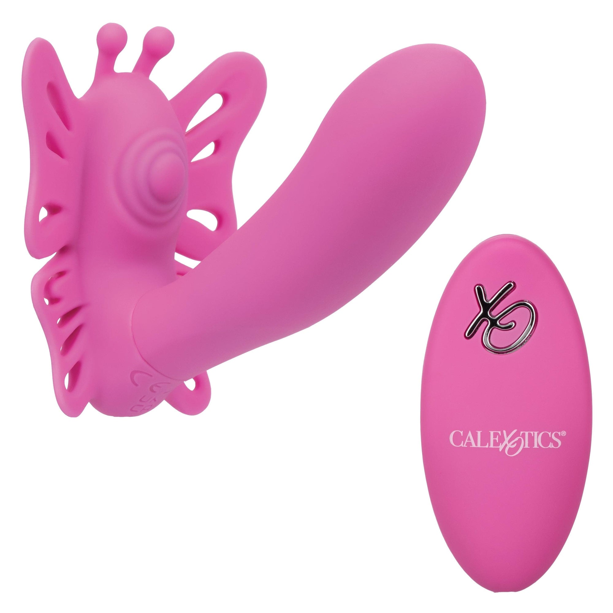 Venus Butterfly Silicone Remote Pulsating Venus G USB Rechargeable Waterproof Pink - Romantic Blessings