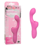 Rechargeable Butterfly Kiss Silicone Flicker G Spot and Clit Vibrating Teaser - Romantic Blessings