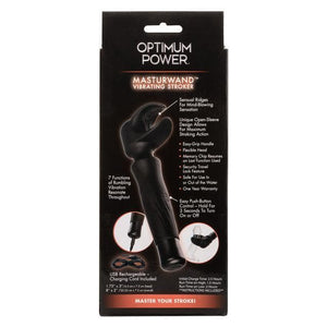 Optimum Power Vibrating Rechargeable 7 Function Male Wand Stroker - Romantic Blessings