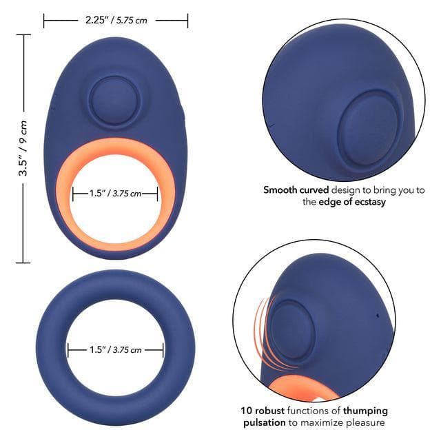 Link Up Verge Silicone 10 Function Vibrating Penis Ring - Romantic Blessings