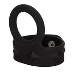 Silicone Tri-Snap Adjustable Scrotum Support with Penis Ring - Romantic Blessings