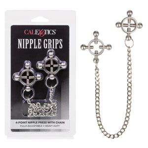 Nipple Grips 4-Point Nipple Press with Chain - Romantic Blessings