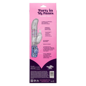 Naughty Bits Party in my Pants Jack Rabbit Rotating and Gyrating Vibrator with LED Lights - Romantic Blessings